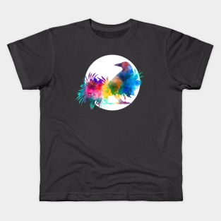 Tie-Dye Dream Spirit Raven Kids T-Shirt